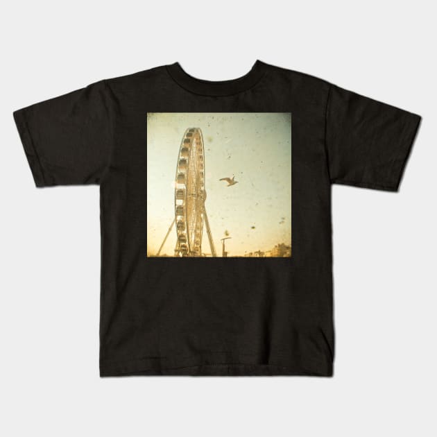 Bird's Eye View Kids T-Shirt by Cassia